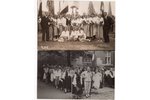 photography, 2 pcs., Riga, Song Festival, Latvia, 20-30ties of 20th cent., 13.8х8.8 cm...