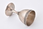 egg holder, silver, 875 standard, 30.51 g, h 7.2 / Ø 4.1 cm, the 20ties of 20th cent., Latvia...