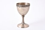 egg holder, silver, 875 standard, 28.44 g, h 7.1 / Ø 4.2 cm, the 20ties of 20th cent., Latvia...