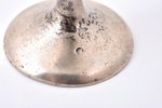 egg holder, silver, 875 standard, 28.44 g, h 7.1 / Ø 4.2 cm, the 20ties of 20th cent., Latvia...