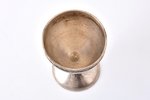 egg holder, silver, 875 standard, 28.44 g, h 7.1 / Ø 4.2 cm, the 20ties of 20th cent., Latvia...