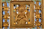 icon, Jesus Christ the Blessed Silence, copper alloy, 6-color enamel, Moscow, Russia, the end of the...