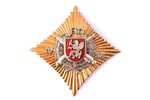 badge, 34th Artillery Battalion of the National Guard, Latvia, 90-ies of 20-th cent., 60 x 60 mm...