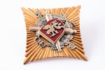 badge, 34th Artillery Battalion of the National Guard, Latvia, 90-ies of 20-th cent., 60 x 60 mm...
