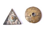 badge, LNJS Liepāja, Latvian National Youth Union Sports Society, Latvia, 20-30ies of 20th cent., 15...
