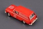 car model, Moskvitch 433, "Saratov 400 years anniversary", reprint box, metal, USSR, ~1990...
