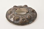 a set, 3 saktas, metal, the item's dimensions Ø 10.7 / 9 / 7.3 cm, the 50ies of 20th cent., Latvia...
