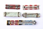 set, ribbon, ribbon plates, Latvia, 20-30ies of 20th cent....