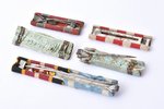set, ribbon, ribbon plates, Latvia, 20-30ies of 20th cent....