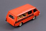 car model, RAF 2203 Nr. A18, "Trans agency", DECAL, chrome bumper, metal, USSR, ~1979-1981, the bott...