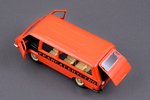 car model, RAF 2203 Nr. A18, "Trans agency", DECAL, chrome bumper, metal, USSR, ~1979-1981, the bott...