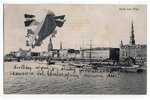 postcard, Riga, airship flight, Latvia, Russia, beginning of 20th cent., 14х8.8 cm...
