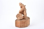 figurine, "The Green Land", wood, Riga (Latvia), sculpture's work, h 20.5 x 17.5 x 10.5 cm, by Ginte...