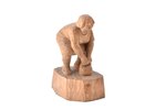 figurine, "Mom gymnastics", wood, Riga (Latvia), sculpture's work, by Jānis Vīlands, the 20th cent.,...