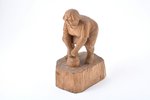 figurine, "Mom gymnastics", wood, Riga (Latvia), sculpture's work, by Jānis Vīlands, the 20th cent.,...