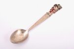set of 7 baby spoons, german silver, USSR, 14.2 - 14.4 cm...