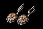 a set, earrings, a pendant, silver, 925 standard, 11.57 g., full height (earrings): 3.6 cm, width: 1...