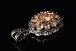 a set, earrings, a pendant, silver, 925 standard, 11.57 g., full height (earrings): 3.6 cm, width: 1...