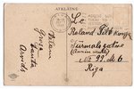 postcard, greetings, Latvia, 20-30ties of 20th cent., 13.8х cm...