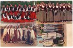 postcard, 8 pcs., Song Festival, Latvia, 20-30ties of 20th cent., 14х9 cm...