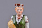 figurine, a Girl in traditional costume, porcelain, Riga (Latvia), M.S. Kuznetsov manufactory, 1937-...