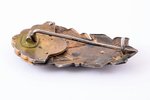badge, LVK, Liepāja State Commercial School, I Graduation, silver, 875 standard, Latvia, 1931, 44.3...