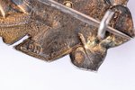 badge, LVK, Liepāja State Commercial School, I Graduation, silver, 875 standard, Latvia, 1931, 44.3...