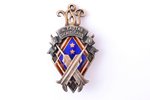 badge, The 4th national population census (with 2 stars), Nr. 179, silver, 875 standard, Latvia, the...