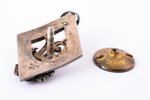 badge, lecturer's badge, University of Latvia, silver, 875 standard, Latvia, 20-30ies of 20th cent.,...