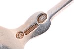 oyster fork, silver, 826 standard, 23.4 g, 14.5 cm, 1880, Denmark...
