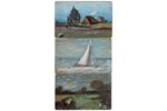 postcard, 3 pcs., Latvia, 20-30ties of 20th cent., 13.5х8.6 cm...