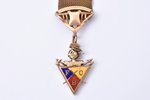 watch fob, "Knights of Pythias" - an independent American fraternal organization, bronze, guilding,...