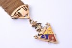 watch fob, "Knights of Pythias" - an independent American fraternal organization, bronze, guilding,...