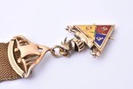 watch fob, "Knights of Pythias" - an independent American fraternal organization, bronze, guilding,...