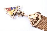 watch fob, "Knights of Pythias" - an independent American fraternal organization, bronze, guilding,...