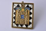 icon, Saint Zosima and Savvatiy of Solovki, copper alloy, 6-color enamel, Russia, the border of the...
