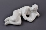 figurine, Dreamer, porcelain, Riga (Latvia), USSR, sculpture's work, the 50ies of 20th cent., 17 x 8...