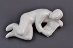 figurine, Dreamer, porcelain, Riga (Latvia), USSR, sculpture's work, the 50ies of 20th cent., 17 x 8...