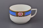 cup with saucer, porcelain, M.S. Kuznetsov manufactory, Riga (Latvia), 1920-1933, h (cup) 5.5 cm, Ø...