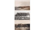 photography, 3 pcs., Latvian Army, Sapper Regiment, Latvia, 20-30ties of 20th cent., 13.8х8.8 cm...