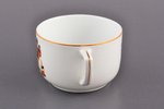 tea trio, Children's series, porcelain, M.S. Kuznetsov manufactory, Riga (Latvia), 1934-1940, (teacu...