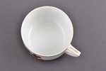 tea trio, Children's series, porcelain, M.S. Kuznetsov manufactory, Riga (Latvia), 1934-1940, (teacu...