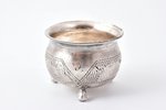 saltcellar, silver, 84 standard, 22.92 g, engraving, Ø 3.5 cm, h 2.9 cm, by Israel Eseevich Zakhoder...