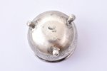 saltcellar, silver, 84 standard, 22.92 g, engraving, Ø 3.5 cm, h 2.9 cm, by Israel Eseevich Zakhoder...