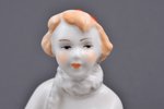 figurine, Skater Girl, porcelain, USSR, Latvia, Riga porcelain factory, molder - Oksana Zhnikrup, th...