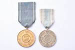 set of 6 medals: Bavarian Military Merit Cross 3rd Class with Swords (ribbon is not original), Bavar...