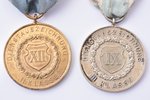 set of 6 medals: Bavarian Military Merit Cross 3rd Class with Swords (ribbon is not original), Bavar...