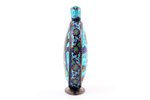 perfume bottle, silver, 925 standard, 91.2 g, enamel, h (with stopper) 13.2 cm, the 19th cent., Indi...
