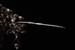 a brooch, silver, 875 standard, 6.89 g., the item's dimensions 5.3 x 3.8 cm, rock crystal, 1973, Kha...