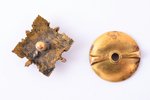 miniature badge, 10th Aizpute Infantry Regiment (AKP), Latvia, 20-30ies of 20th cent., 19.8 x 20 mm,...